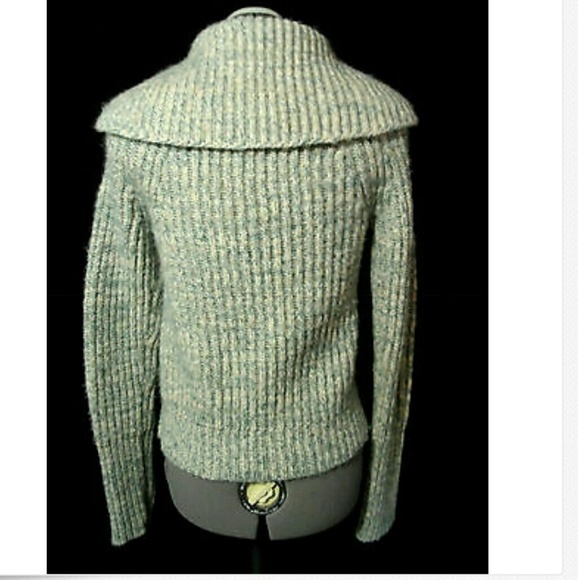 AMERICAN EAGLE Wool Alpaca Sweater XS Coat Blue very heavy - Picture 4 of 6